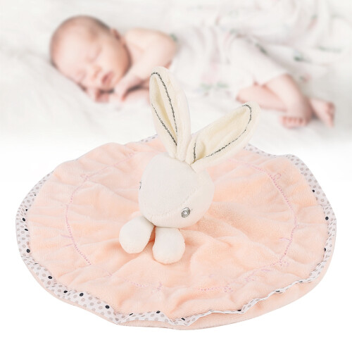 Samt-Häschen-Puppe Beruhigungsdecke Pink 2