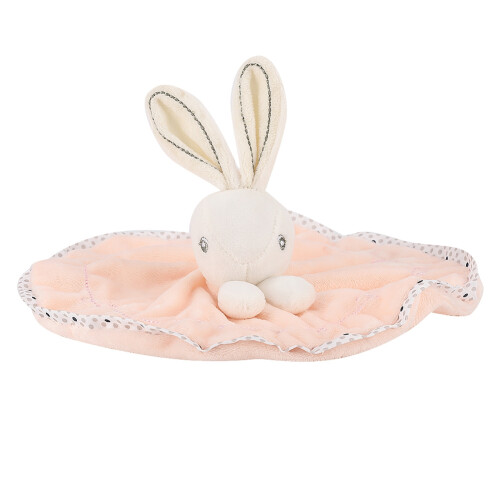 Samt-Häschen-Puppe Beruhigungsdecke Pink 1