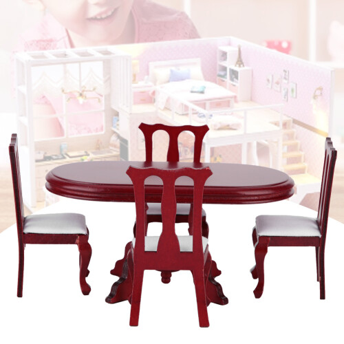1:12 Miniatur-Küchenmöbel mit Tisch & Stuhl 2