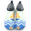 Strandduikschoenen Antislip Maat 32-33 1