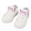 Kinder LED-Leder-Schuhe mit Kristallweiß 21 1