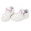 Kinder LED-Leder-Schuhe mit Kristallweiß 21 2