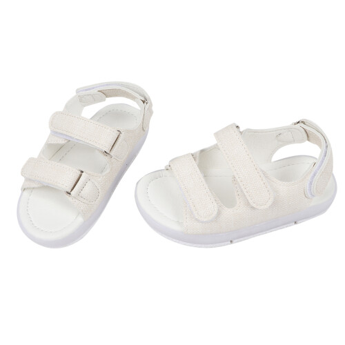 Baby-Sommerhalbschuhe mit LED-Licht (Weiß, 22) 1