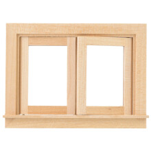 1:12 Miniatur-Fensterzubehör aus Holz