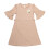 TH615 Mädchen-Langes Kleid mit Ärmeln Khaki 100cm 5