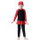 2x Kinderlangarm-Badeanzug-Set Schwarz 100cm 1