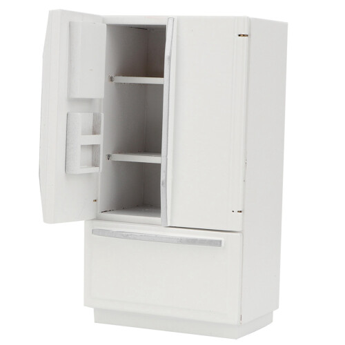 1:12 Miniatur-Kühlschrank-Modell (Weiß) 1
