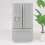 Mini-Kühlschrank aus Holz 1:12 (grau) 4