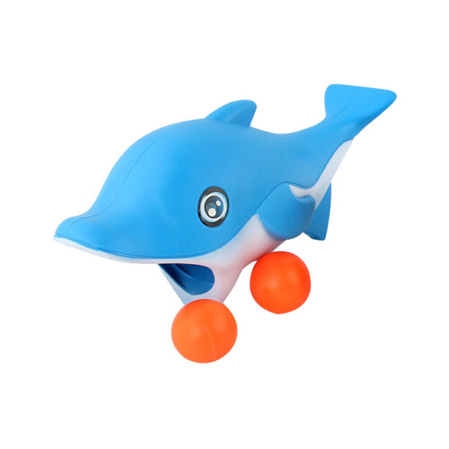 Blauwe Dolfijn Pong Bal Lancer Spel