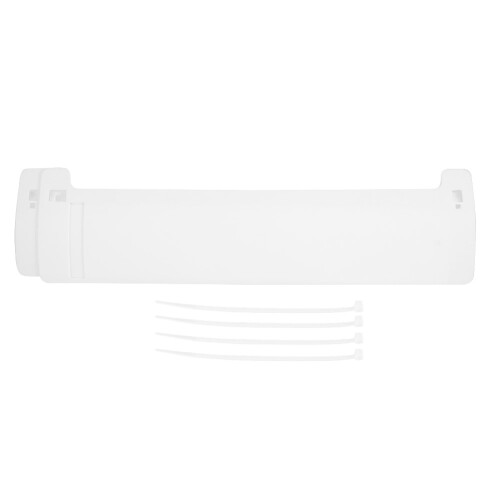 Anti Wind AC Wind Shield Retractable Deflector Cover White