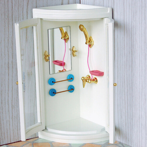 Duschzimmer-Modell für Puppenhaus 1:12 2