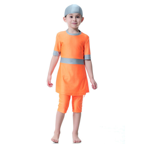 Hui Mädchen Badeanzug Split Suit Orange 90cm