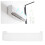 Anti Wind AC Wind Shield Retractable Deflector Cover White 5