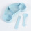 3-teiliges Weizenstroh-Kinderbesteck-Set Blau 2
