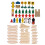 Kindergarten-Lernzug aus Holz mit 8 Gleis-Sets 1