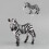 Plastik-Zebra-Statue für Kinder, Mutter, lebensecht 2