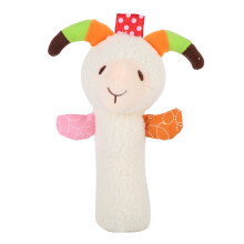 Baby Toy Cartoon Animal Squeaker Plush Rattle Doll (Sheep)