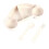 3Pcs Wheat Straw Kids Cutlery Set Khaki 1