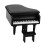 Mini Holzklavier mit Hocker 1:12 Puppenhaus 3