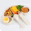 3Pcs Wheat Straw Kids Cutlery Set Khaki 3