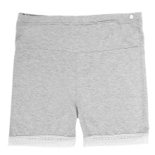 Women High Waist Maternity Shorts Elastic Gray L