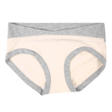 Frauen U-Form Low Waist Spitze Schwangerschaftshöschen (Garnele XL)