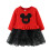Kinder-Spitzenkleid Langarm Cartoon (Rot 100) 1