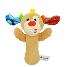 Cute Animal Baby Hand Bell Rattle Stick (Dog A)