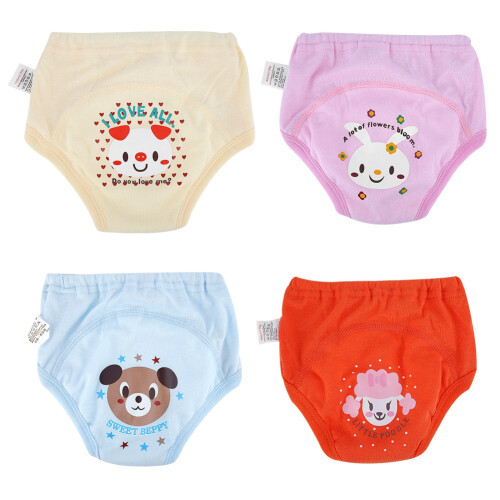 4Pcs Cartoon Anti-Leak Training Pants 4L Waterproof