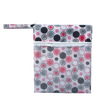 Tragbare wasserdichte Baby-Windel-Tasche Rosa Kreis