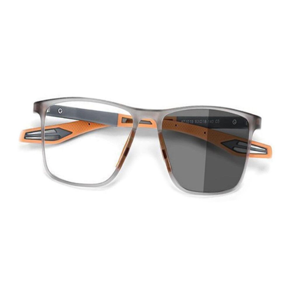 Blue/Light/Orange Flexible Sporty Reading Glasses Progressive Multifocal Anti Photochromic Lenses 1.5X