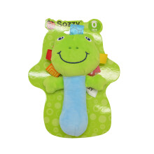 Baby Hand Bell Rattle Stick Plush Toy Frog