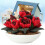 1:12 Miniatur-Bonsai-Rose-Garten-Deko 4