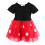 Kinder Kleid Kurzarm Einteiler mit Haarzubehör (Rot 80) 3
