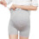 Frauen Hohe Taille Maternity Shorts Elastisch Grau L 2