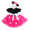 Kinder Kleid Kurzarm Einteiler mit Haarzubehör (Violett 80) 5