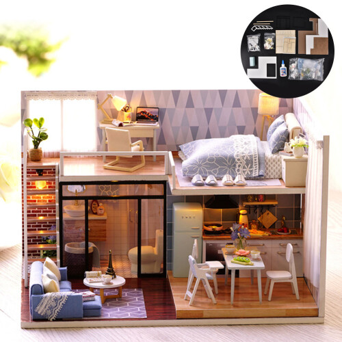 DIY Modernes Holzhaus Modellbau-Set 2