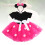Kinder Kleid Kurzarm Einteiler mit Haarzubehör (Violett 80) 3