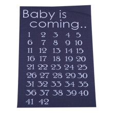 Aftelstickers Geboorte Baby Kleed (Grijs)