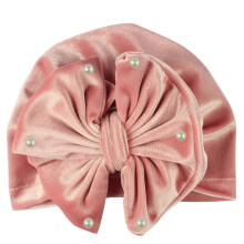Neugeborenen-Baby-Turban mit Schleife, Hautfarben