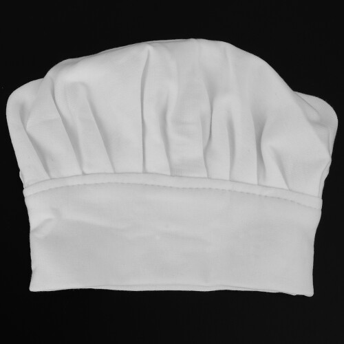 Newborn Baby Photo Prop Chef Hat White Stretch 2