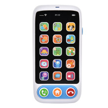 Lernspielzeug Telefon mit Musik (Blau)
