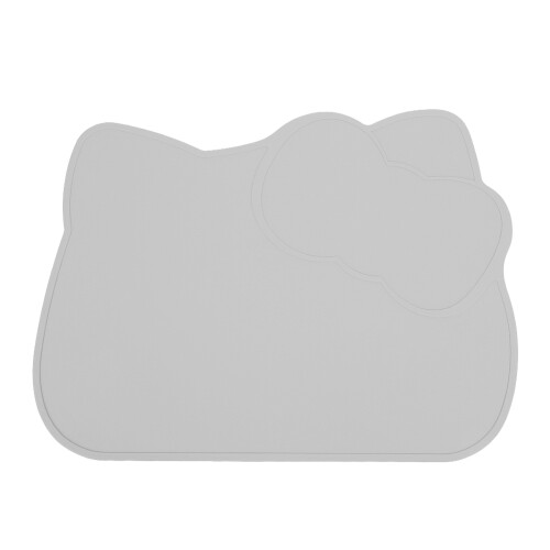Kids Foldable Waterproof Silicone Placemat Gray