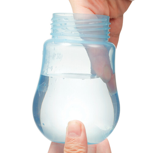 Baby-Flasche mit Strohhalm 260ml Blau 1