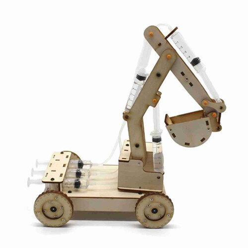 Holzbagger-Modell mit Hydraulik DIY-Spielzeug Nr.2 1