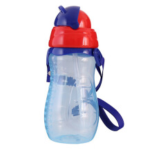 Baby-Flasche mit Strohhalm 330ml Blau