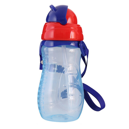 Baby-Flasche mit Strohhalm 330ml Blau