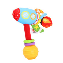 Baby Hand Bell Rattle Rocket Vehicle Hanging Cloth Toy
