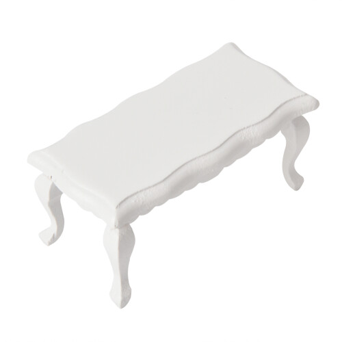 Mini End Table for 1/12 Doll House White