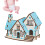 3D-Holzhäuser-Puzzle DIY-Bausatz für Kinder 4